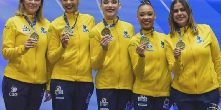 Com capixabas, Brasil fatura 12 medalhas no Pan-Americano de Ginástica Rítmica