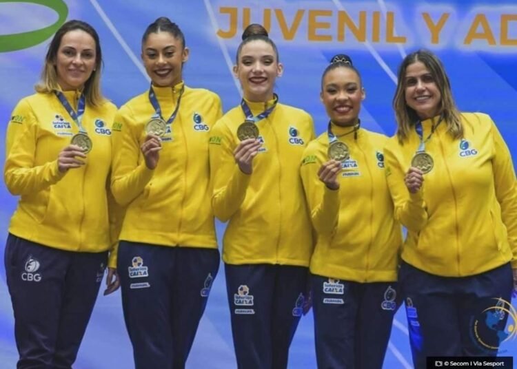 Com capixabas, Brasil fatura 12 medalhas no Pan-Americano de Ginástica Rítmica