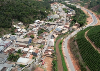 Vista aérea de Brejetuba (ES) © Reprodução I Via Prefeitura de Brejetuba