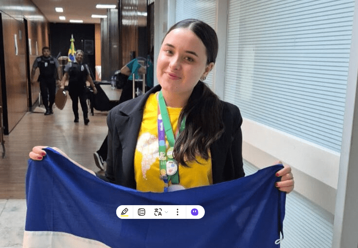 A estudante Heloisa Fermão Schulz © Reprodução I VIa Secom-ES