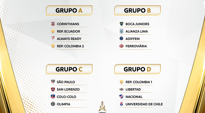 grpos da libertadores © conmebol