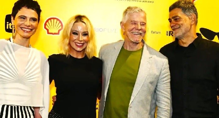 tapete vermelho malu galli danielle winits miguel falabella e eduardo moscovis