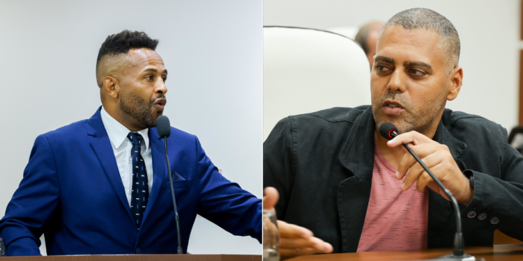 Vereador Wesley Andrade Costa (MDB) e o Vereador Sidimar Souza da Silva (NOVO) © Divulgação I Via Câmara de Ibatiba