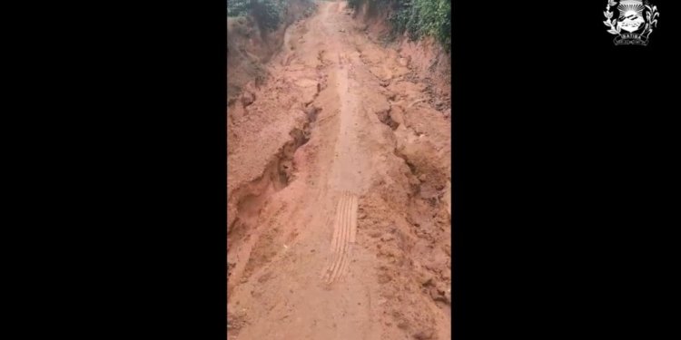 Estradas danificadas em Ibatiba © Câmara de Ibatiba