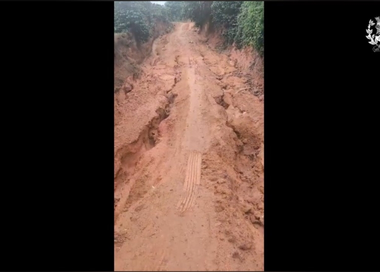 Estradas danificadas em Ibatiba © Câmara de Ibatiba