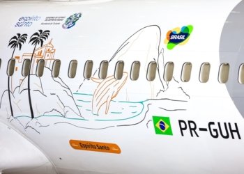Espírito Santo ganha aeronave temática da GOL celebrando seus destinos