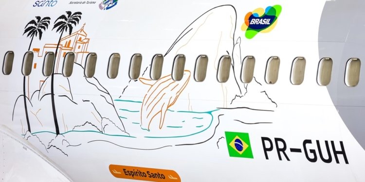 Espírito Santo ganha aeronave temática da GOL celebrando seus destinos