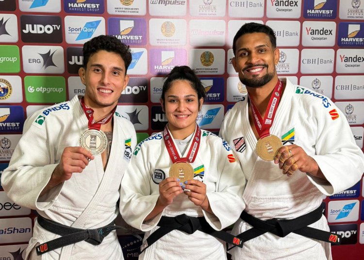 Brasil encerra Grand Slam de Judô em Astana com sete medalhas conquistadas
