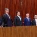 Chefes dos três poderes participam da posse de nunes marques no TSE