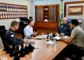 Coronel Ríodo Lopes Rubim recebe prefeito de Viana e define ações na segurança