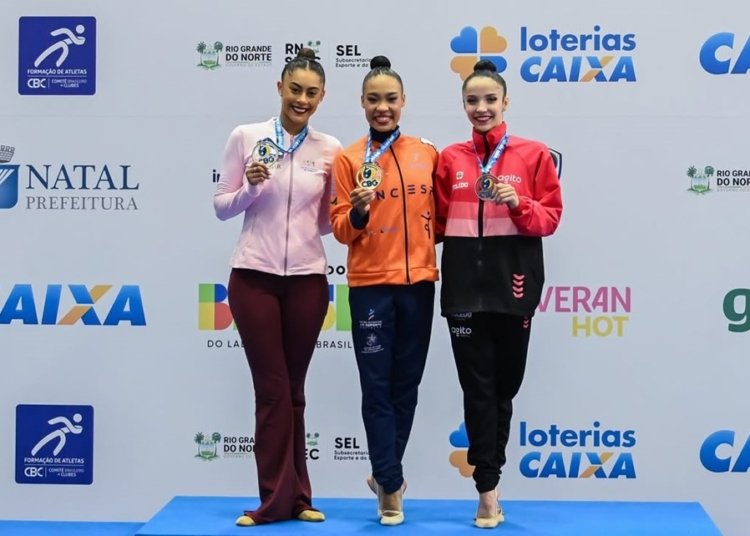 Ginasta capixaba Geovanna Santos conquista o vice-campeonato brasileiro de ginástica