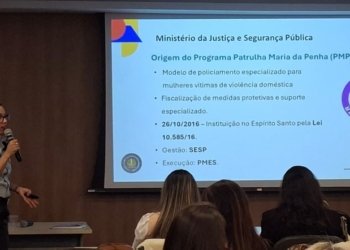 Major Jaqueline Pandolfi representa a PMES em evento nacional de segurança em Brasília