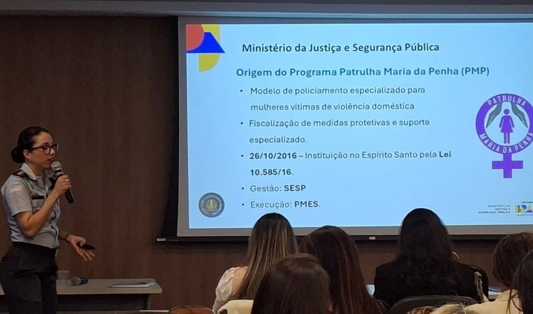 Major Jaqueline Pandolfi representa a PMES em evento nacional de segurança em Brasília