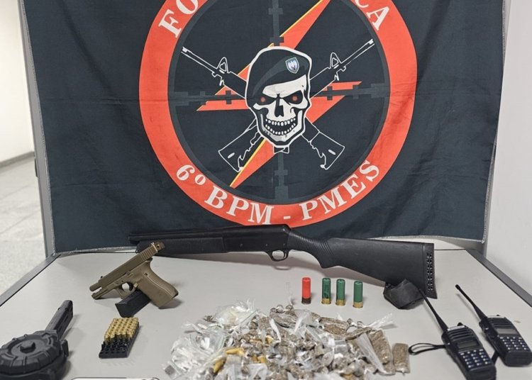 Operação do 6º BPM retira armas e drogas de circulação na Serra