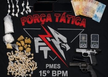Operação integrada prende quatro suspeitos e apreende armas e drogas em Afonso Cláudio
