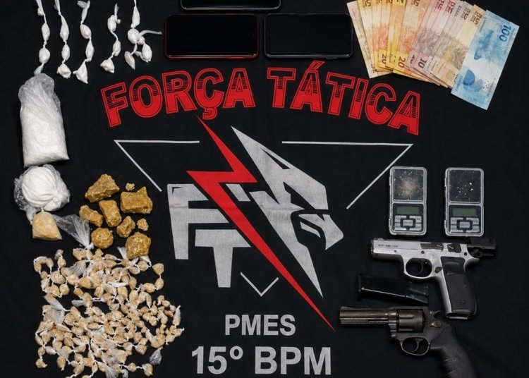 Operação integrada prende quatro suspeitos e apreende armas e drogas em Afonso Cláudio