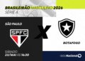 Rádio nacional transmite o duelo entre São Paulo e botafogo pelo brasileirão