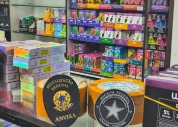 Apreensão de 25 mil cigarros eletrônicos marca investida contra mercado clandestino