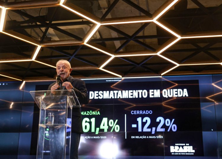 Desmatamento na Amazônia recua 60% e Lula rebate sanções comerciais dos Estados Unidos