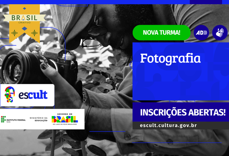 Escult abre novas vagas para curso gratuito de fotografia voltado à área cultural