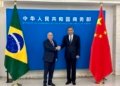 o ministro mauro vieira reuniu se na manhã de hoje em pequim com o ministro do comércio da china, wang wenta