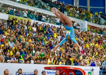 Rebeca Andrade retoma as competições com medalha de ouro inédita no Pan de ginástica