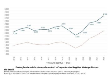 Renda do trabalho impulsiona queda da pobreza em 22 metrópoles brasileiras