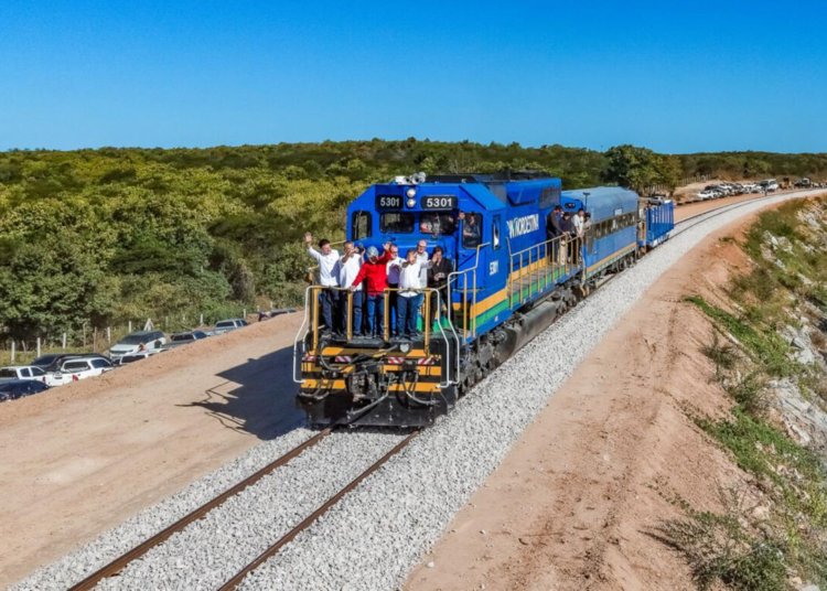 Ferrovia Transnordestina avança para 82% de conclusão ligando o Piauí ao Ceará