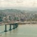 terceira ponte on sea coast in vitoria in brazil