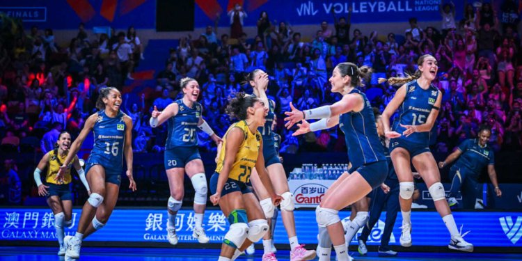Seleção brasileira de vôlei supera Itália e avança à final inédita da Liga das Nações