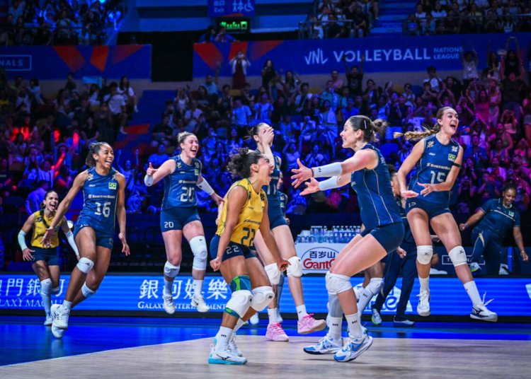 Seleção brasileira de vôlei supera Itália e avança à final inédita da Liga das Nações