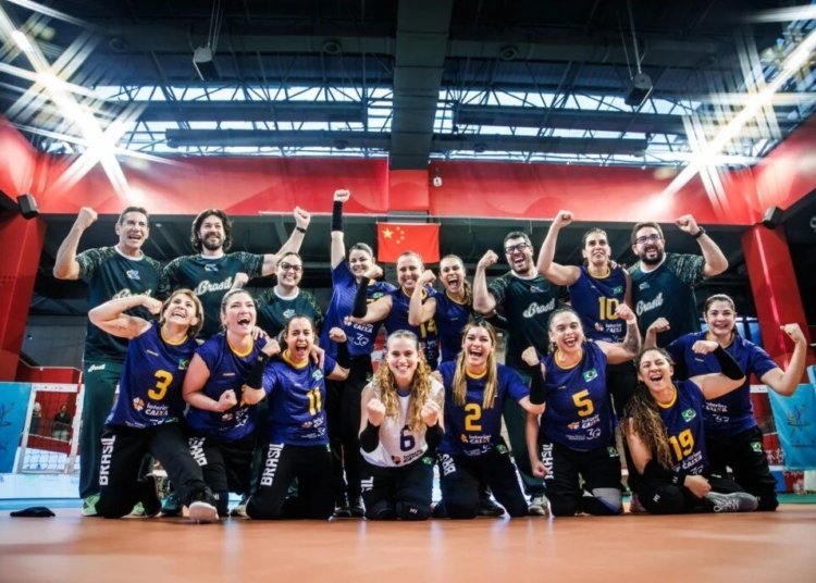 Seleção brasileira feminina avança à final do Mundial de vôlei sentado após bater a China