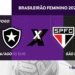 São Paulo desafia lanterna Botafogo de olho na liderança do Brasileirão Feminino