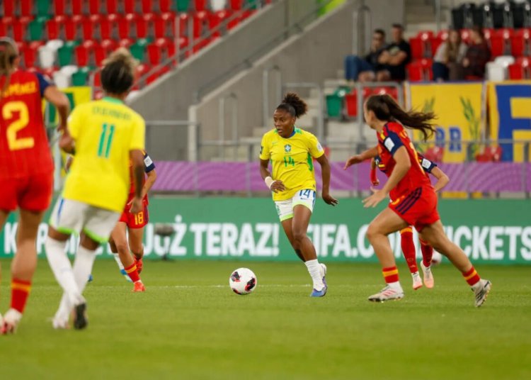 Seleção brasileira feminina sub-20 é eliminada pela Espanha nas quartas de final do mundial