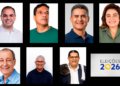 Sete nomes oficializados na disputa pelo comando do governo do Amazonas em 2026
