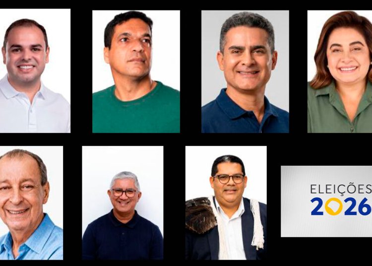Sete nomes oficializados na disputa pelo comando do governo do Amazonas em 2026