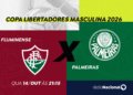 Fluminense e Palmeiras disputam vaga na semifinal da Libertadores com transmissão exclusiva