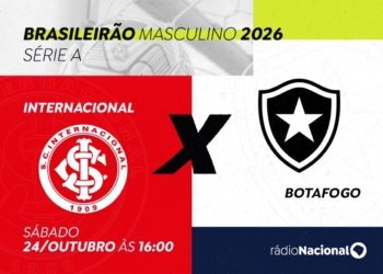 Internacional e Botafogo se enfrentam no Beira-Rio com transmissão ao vivo da Rádio Nacional