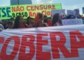 Manifestação em Brasília contesta decisão de Mendonça sobre vídeo do caso Ana Clara